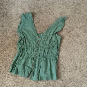 Sage Green sleeveless top Old Navy